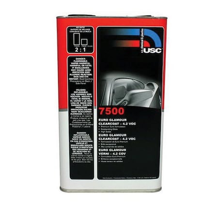 Us Chemical & Plastics clearcoat, 5 Liter 7500.L05